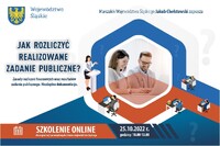 Plakat z informacjami o szkoleniu.