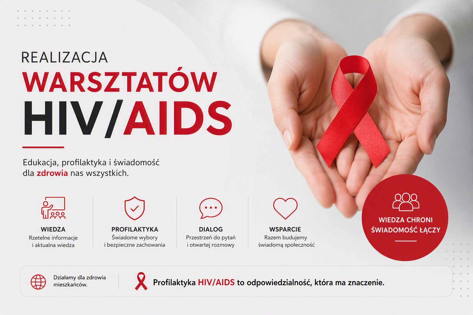 Plakat informujący o warsztatach.